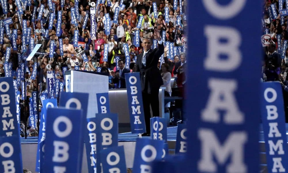 President Obama takes the DNC stage Wednesday. (Paul Sancya/AP)