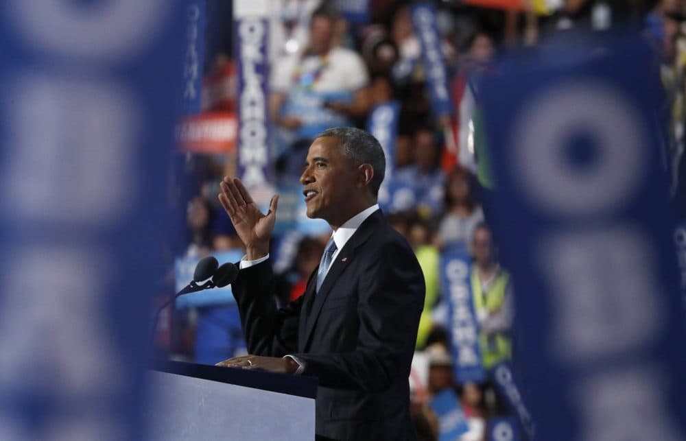 President Obama speaks Wednesday night. (Paul Sancya/AP)