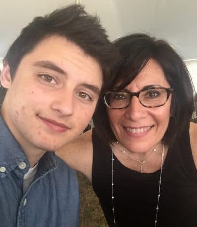 Roz Keith with her son Hunter, who was adopted from birth. Hunter, now 17, began his transition from female to male at age 14. The Keiths live in the Detroit metropolitan area. (Courtesy of the Keiths)