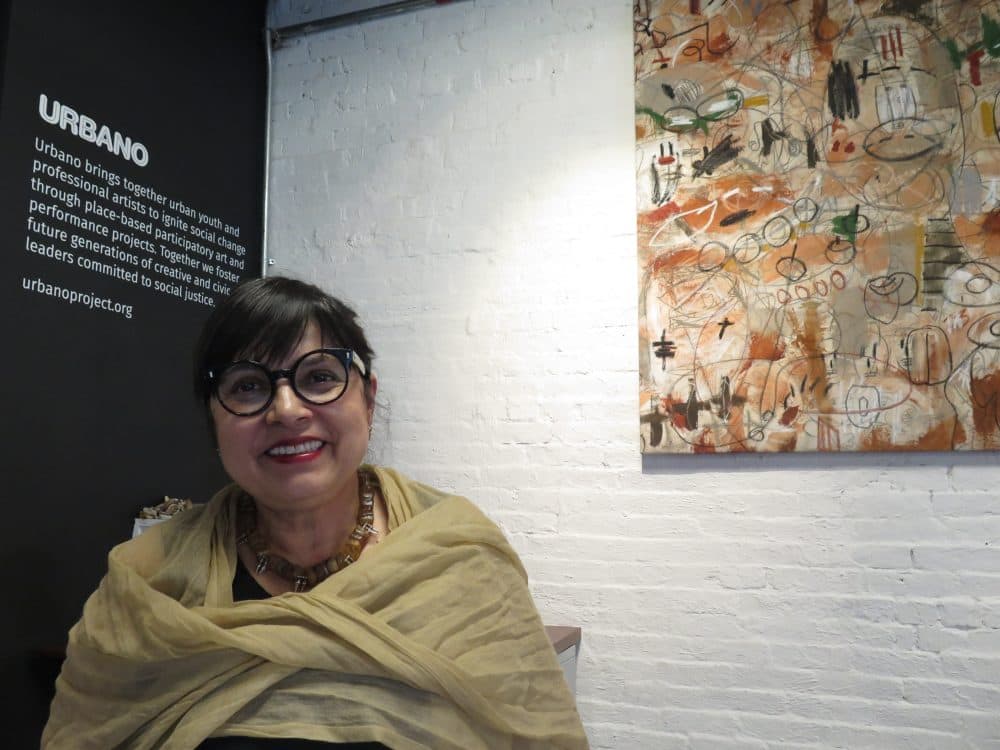 Stella Aguirre McGregor founded the Urbano Project in 2009. (Andrea Shea/WBUR)