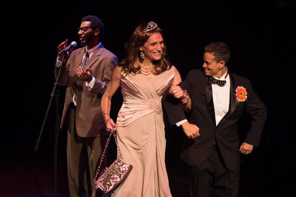 From left to right: Kadahj Bennett, Tori Clay and Mal Malme in &quot;T Party.&quot; (Courtesy Paul Fox/Company One Theatre)