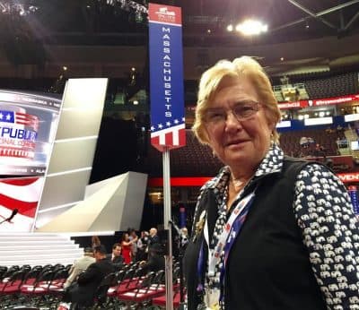 Jeanne Kangas, of Boxborough, considers herself a Yankee Republican. (Shannon Dooling/WBUR)