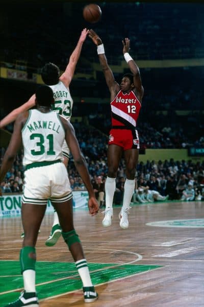 Bates shooting against the Celtics. (Dick Raphael/NBAE/Getty Images)