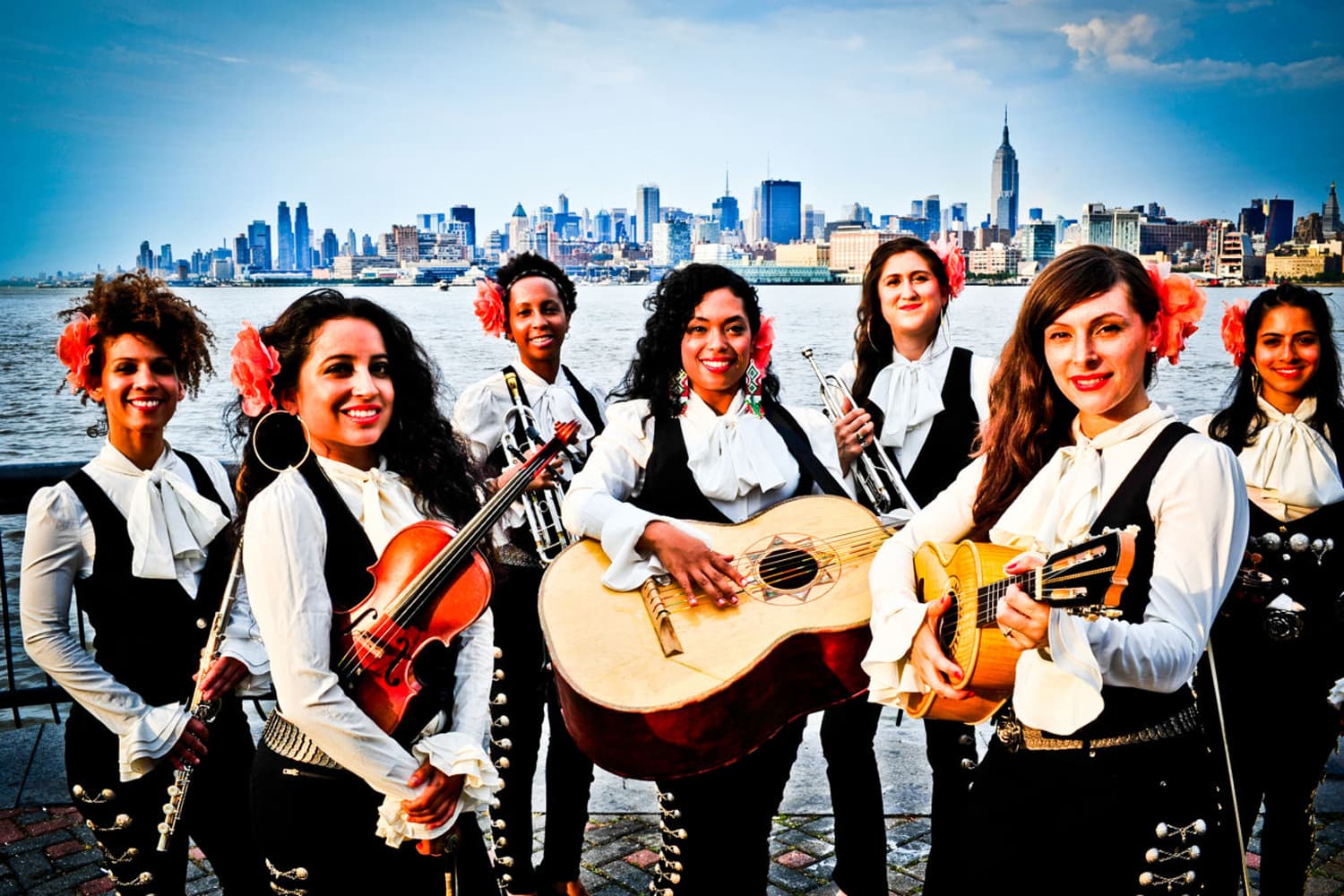 The members of all-female mariachi band Flor de Toloache (Courtesy the Artist).
