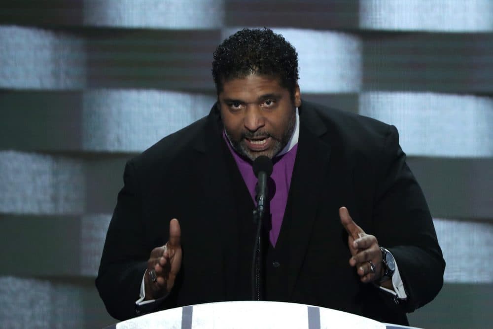 Rev. William Barber delivers remarks on the fourth day of the Democratic National Convention at the Wells Fargo Center, July 28, 2016 in Philadelphia. (Alex Wong/Getty Images)