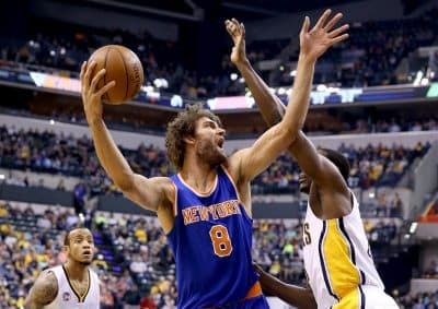 Now with the Chicago Bulls, seven-foot center Robin Lopez attended Stanford University and played for the New York Knicks during 2015 -- his identical twin brother also attended Stanford and plays for the Brooklyn Nets. (Andy Lyons/Getty Images)