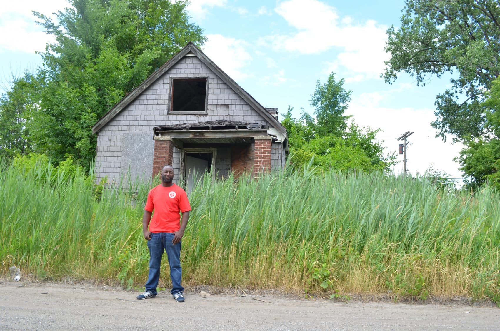 After his mother gave him to another family in their Detroit neighborhood, Khali Sweeney grew up in this home. Sweeney ended up jobless and homeless, but he eventually found his purpose: using boxing to help kids in Detroit. (Eilís O’Neill/Only A Game)