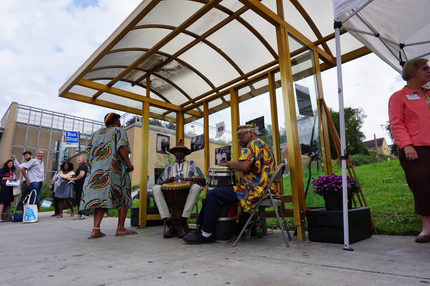 David Leyzerovsky and David Nelson's bus stop project in Pittsburgh. (Courtesy Project for Public Spaces)