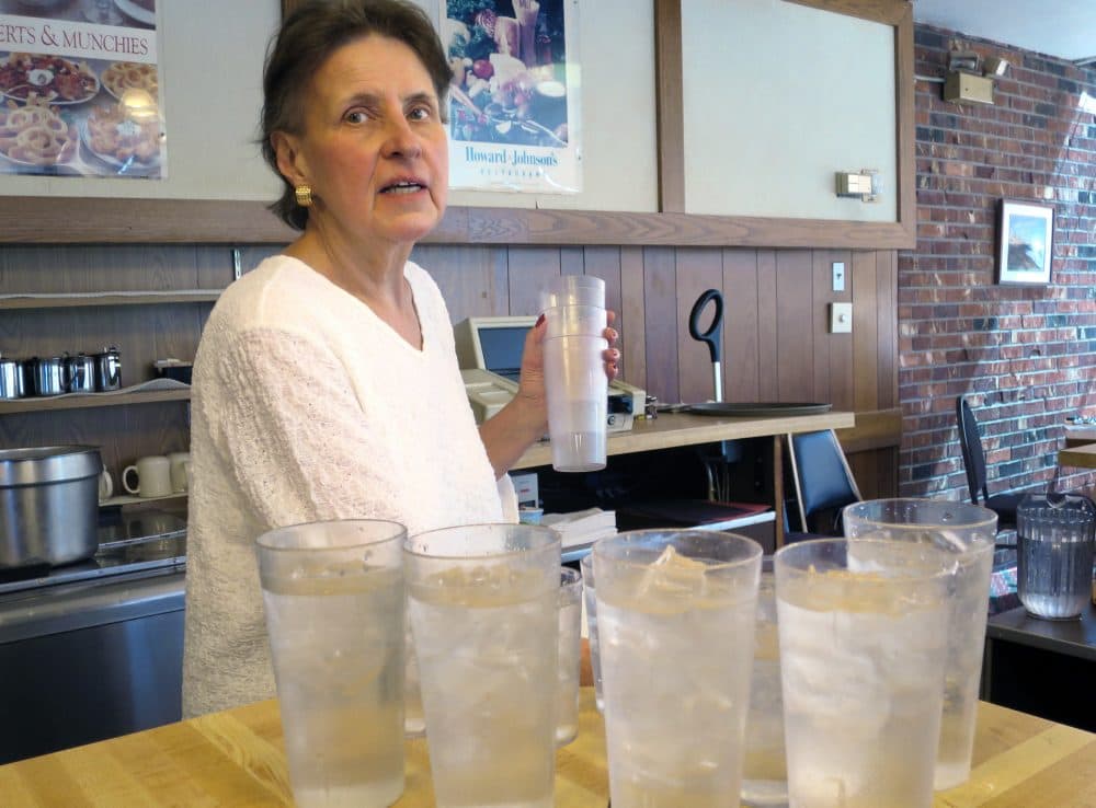 Kathe Jewett, 68, has been a waitress at Howard Johnson's in Bangor, Maine, since it opened in 1966. (David Sharp/AP)