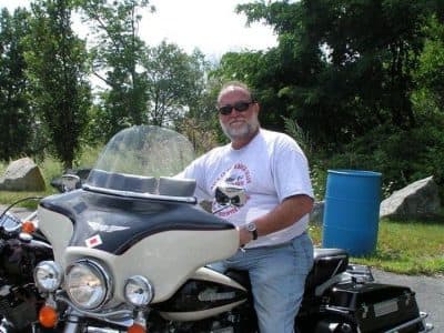 Greg Offringa on his motorcycle. (Courtesy Barb Offringa)