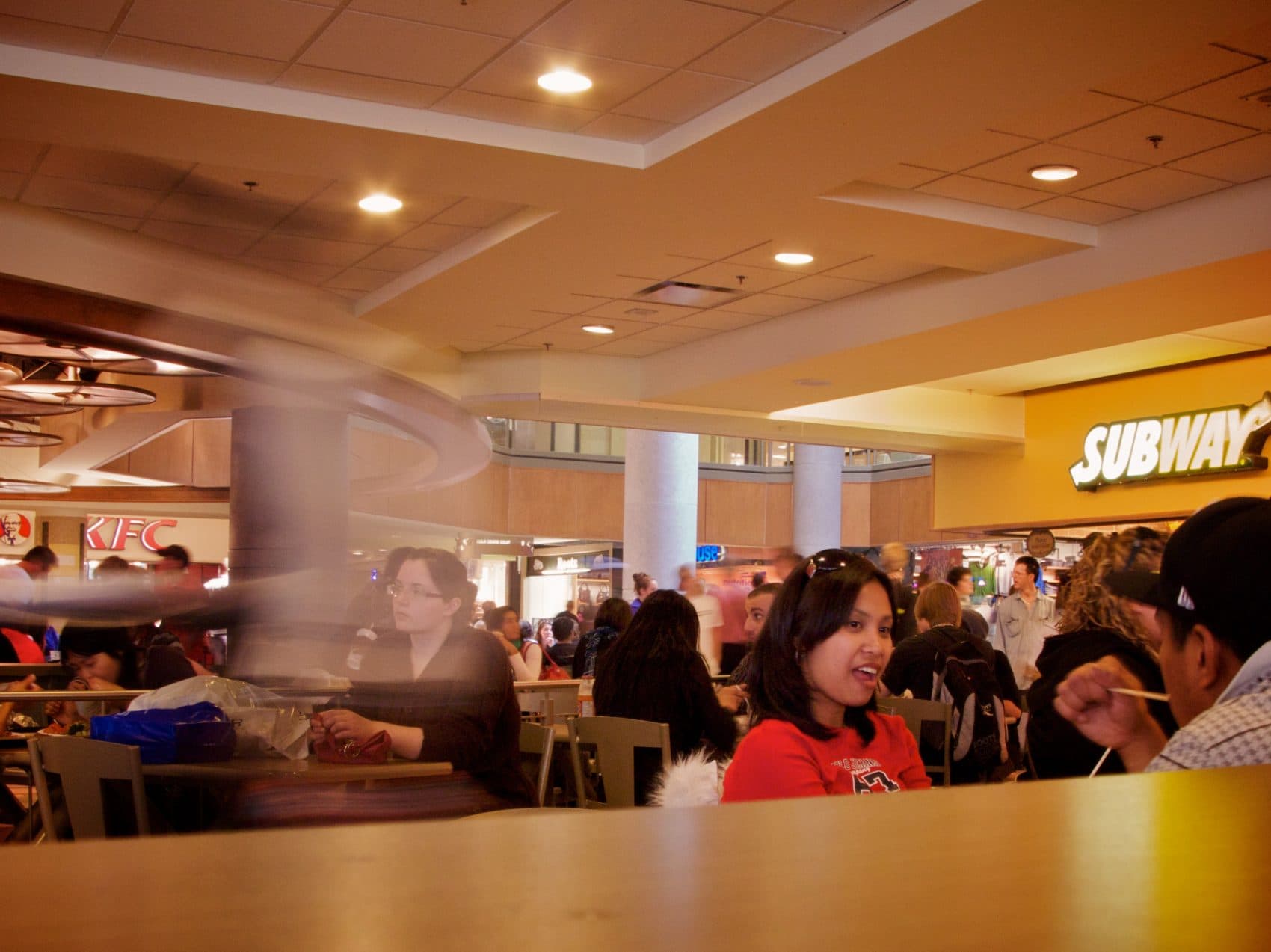 Curtis would scavenge for leftover food at the Rideau Centre food court in Ottawa. (Courtesy Darcy Quesnel)