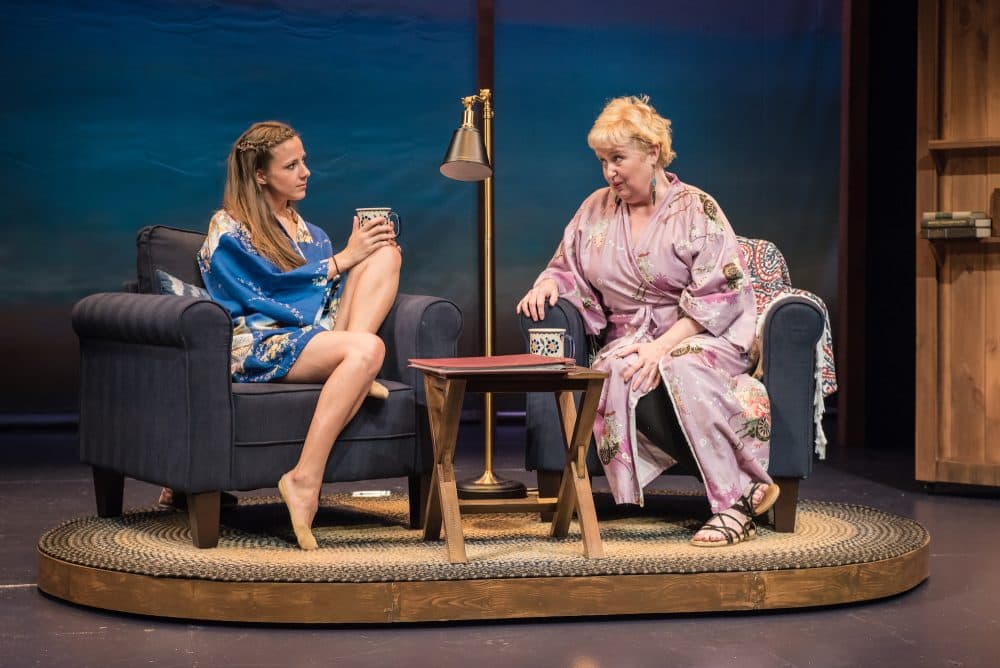 Rebellious Tamara (Charity Farrell) gets grandmotherly advice from Joy (Sally Mayes) in &quot;Unexpected Joy.&quot; (Courtesy of Michael &amp; Suz Karchmer)
