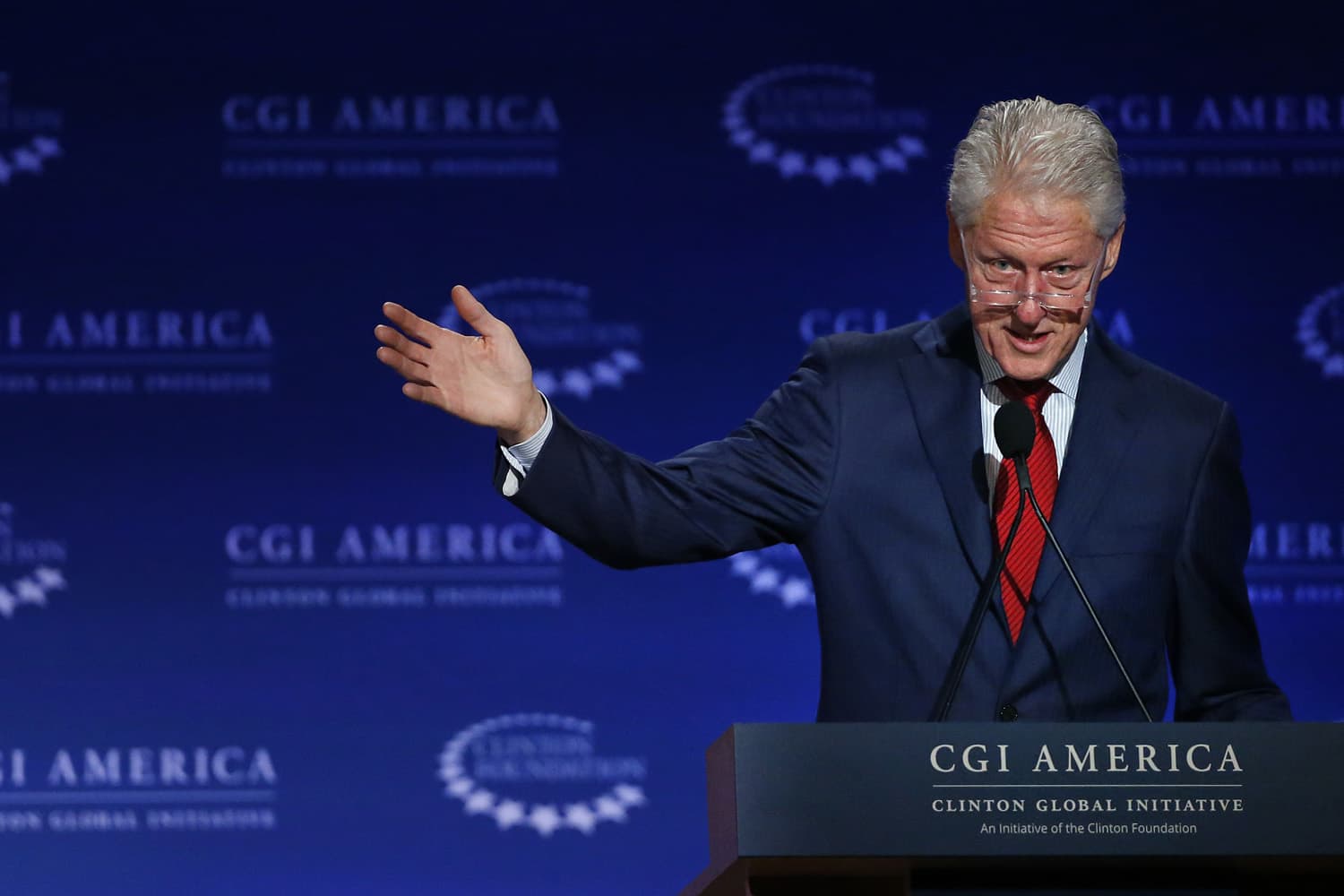  In this June 10, 2015 file photo, former U.S. President Bill Clinton speaks at annual gathering of the Clinton Global Initiative America, which is a part of The Clinton Foundation, in Denver. (Brennan Linsley/AP)
