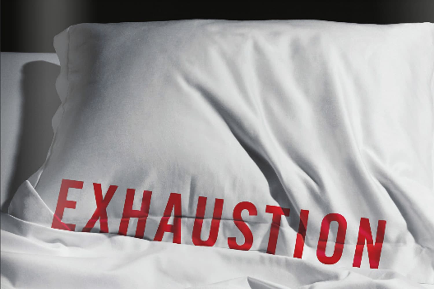 A portion of the cover of Anna Katharaina Schaffner's new book, &quot;Exhaustion: A History.&quot; (Courtesy Columbia University Press)