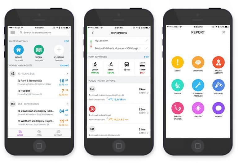 Screenshot of Swiftly app. (Courtesy MBTA)