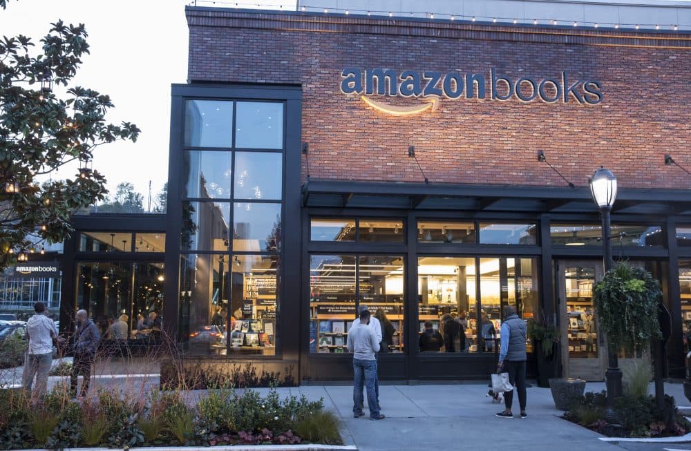 The newly-opened Amazon Books store is pictured on Nov. 4, 2015 in Seattle. (Stephen Brashear/Getty Images)