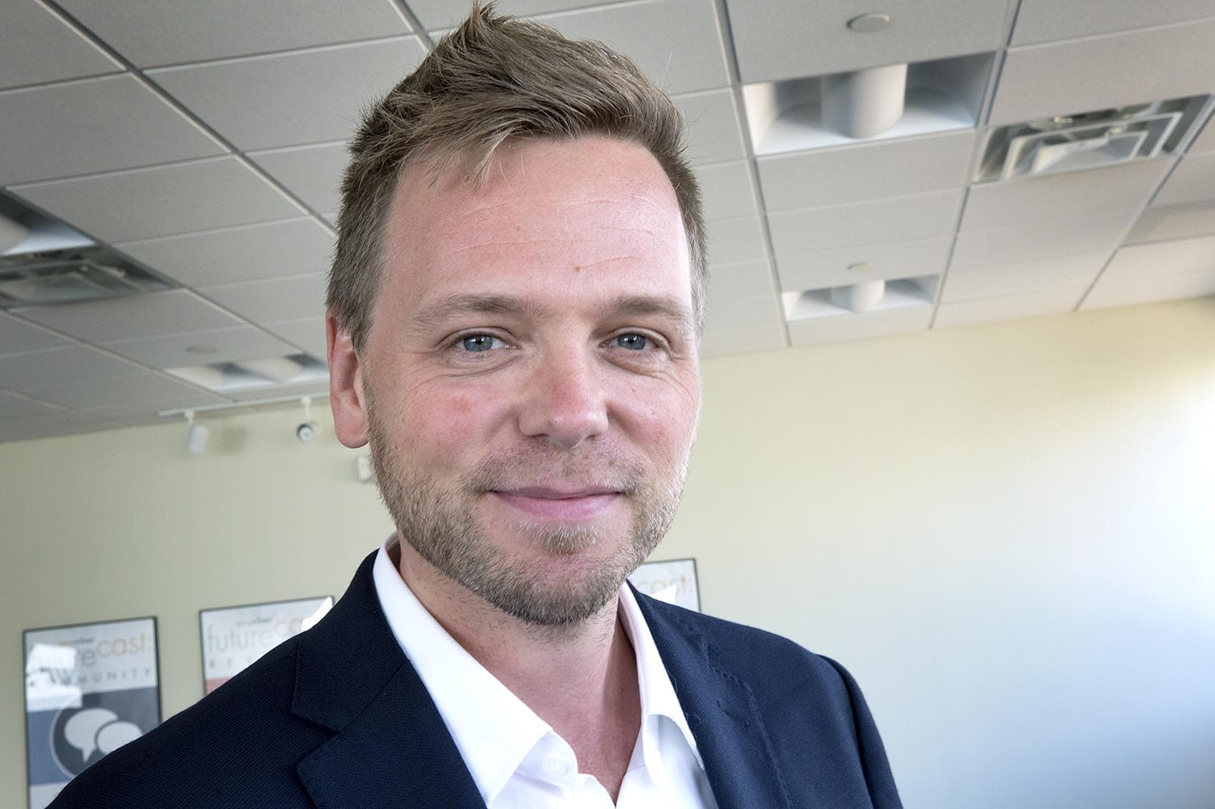 Author Nathan Hill. (Robin Lubbock/WBUR)