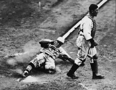 Former Detroit Tigers catcher Mickey Cochrane (right), pictured here in the 1934 World Series, is thought to have been a member of the Black Legion, signaling the terrorist organization's infiltration into sports. (Hulton Archive/Getty Images)