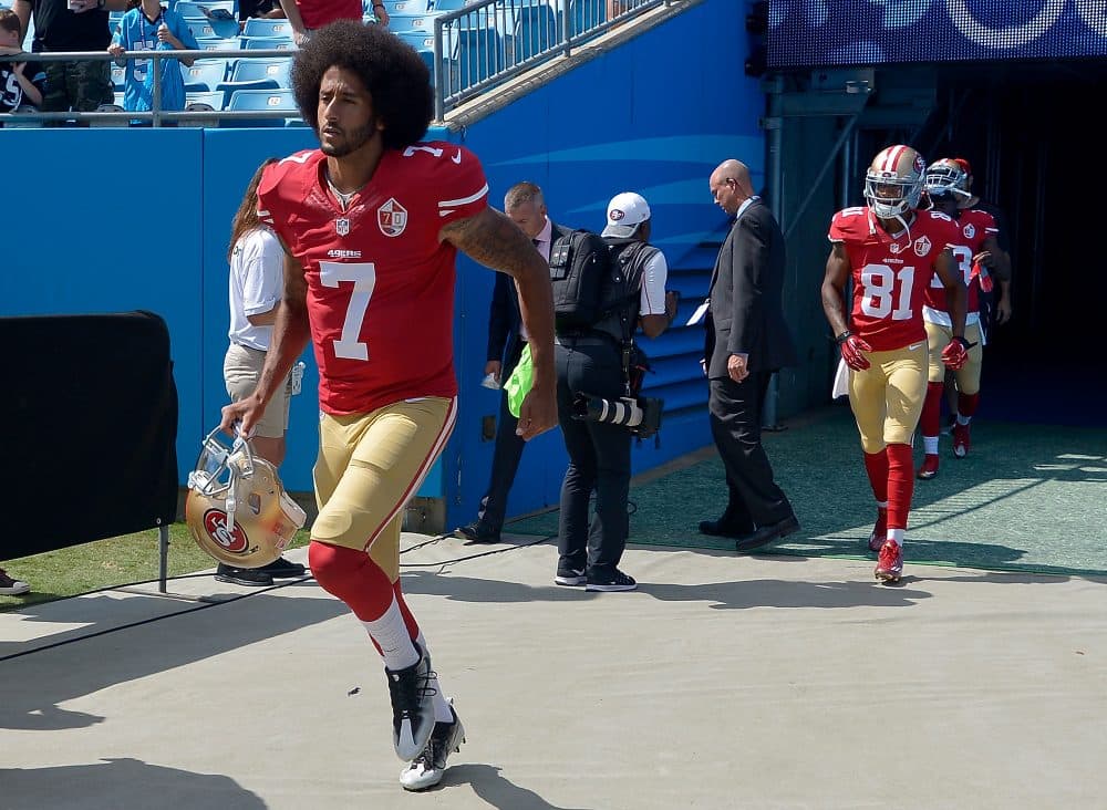 According to a recent survey, Colin Kaepernick is the most disliked player in the NFL. (Grant Halverson/Getty Images)