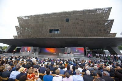The dedication ceremony for the Smithsonian Museum of African American History and Culture. (Pablo Martinez Monsivais/AP)