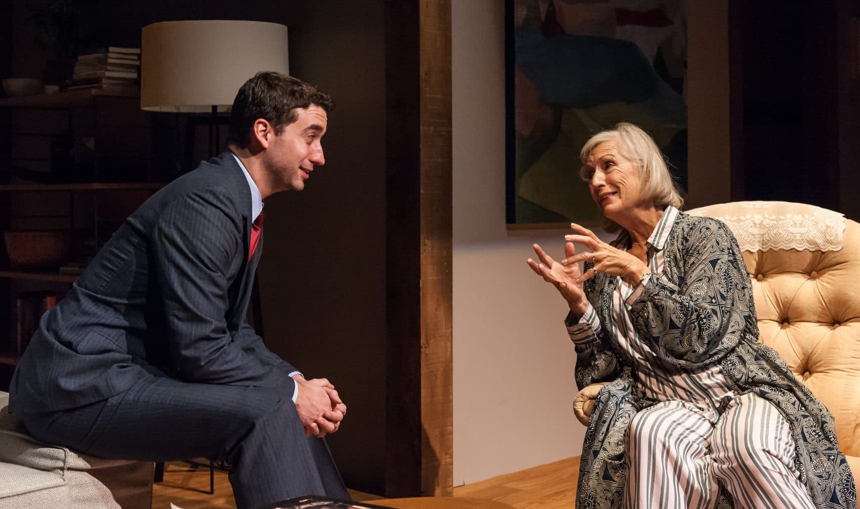 Alejandro Simoes and Sarah deLima in &quot;Majorie Prime.&quot; (Courtesy A.R. Sinclair Photography/Central Square Theater)
