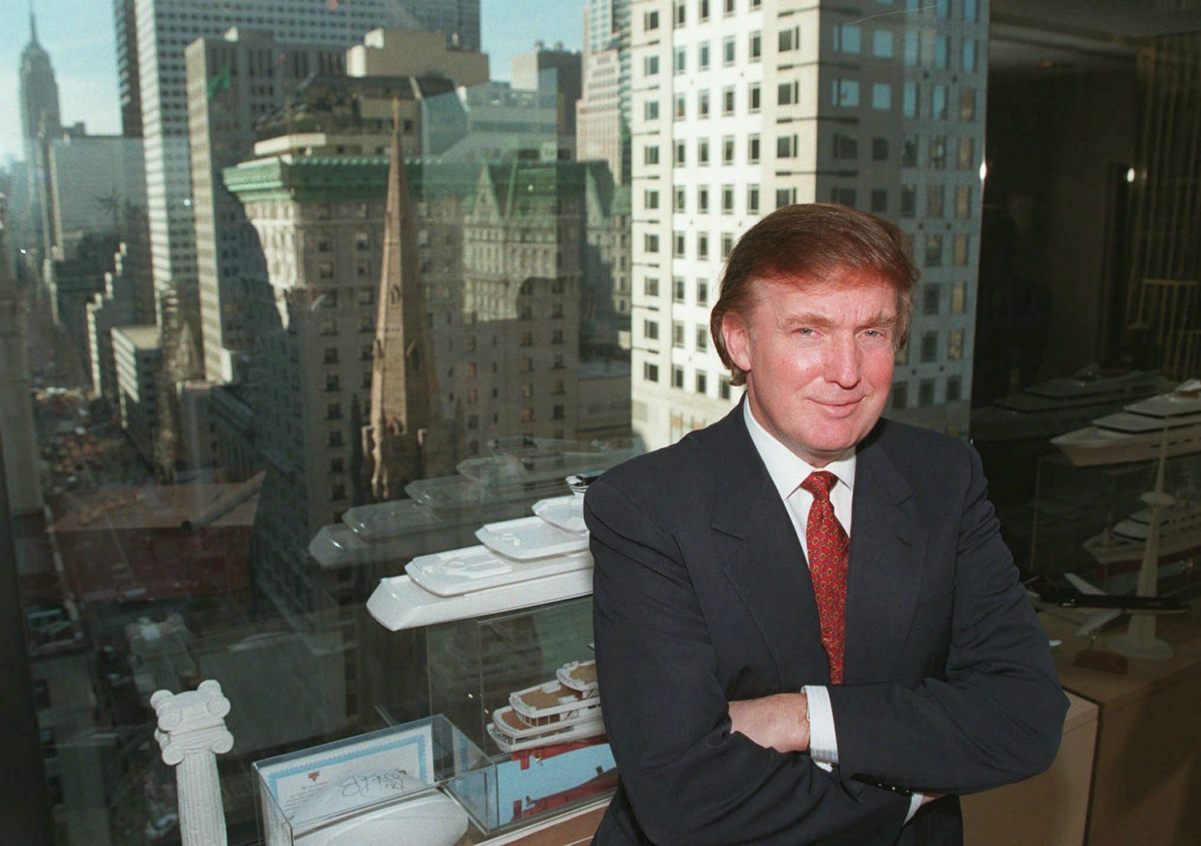 Donald Trump is shown in his office in New York City, Oct. 30, 1996. (Anders Krusberg/AP)