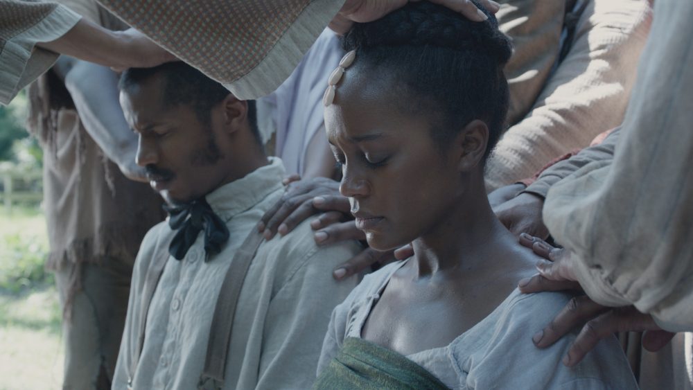 Nate Parker as Nat Turner and Aja Naomi King as Cherry in &quot;The Birth of a Nation.&quot; (Courtesy Fox Searchlight Pictures) 