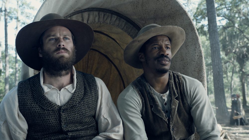 Armie Hammer as Samuel Turner and Nate Parker as Nat Turner in &quot;The Birth of a Nation.&quot; (Courtesy Fox Searchlight Pictures)