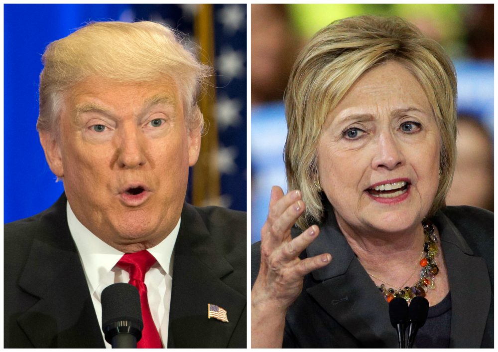 U.S. presidential candidates Donald Trump, left, and Hillary Clinton, right. (Mary Altaffer, Chuck Burton/AP) 