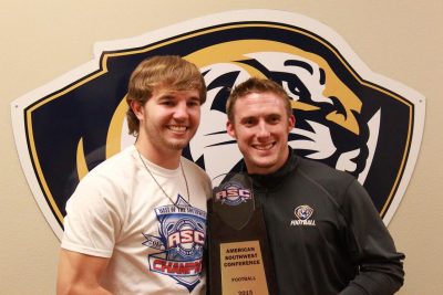 &quot;I was thinking about all the things I had to do, immediately. I was kinda like the Sul Ross situation again, magnified times 10. It was all right, recruiting, academics, study hall, workouts, coaches, let’s look at the roster,&quot; Walden recalls, after accepting the head coach position at ETBU. (Courtesy Adam Ledyard)