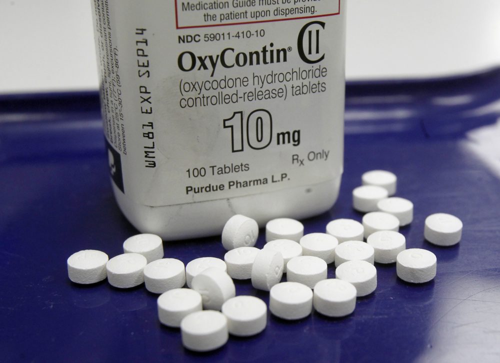 OxyContin pills in a Feb. 19, 2013, file photo. (Toby Talbot/AP)