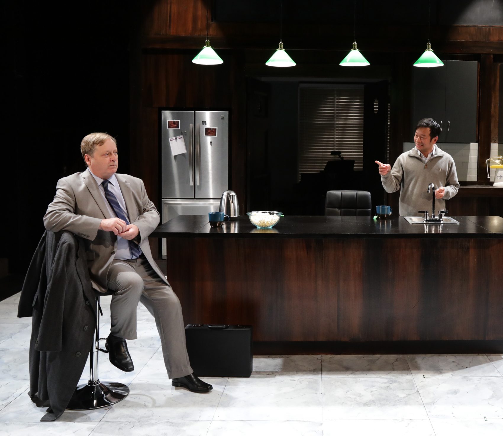 Steven Barkhimer and Michael Tow in "Warrior Class" (Courtesy Mark S. Howard)