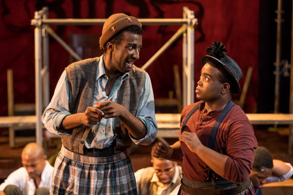 Darrell Morris, Jr. and Isaiah Reynolds. (Courtesy Nile Hawver/SpeakEasy Stage Company)
