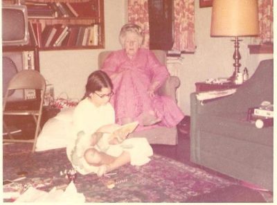 Katherine Lucille Glidden Kennedy, alias Gagi, with the author’s sister -- also named Katherine, and also a voter, circa early 1970s. (Courtesy)