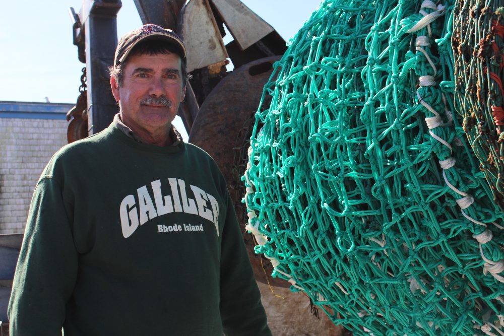 Captain Rodman Sykes was hired to collaborate with marine scientists on research surveys looking into the Block Island Wind Farm's potential impacts on fish and shellfish. (Ambar Espinoza/Rhode Island Public Radio)