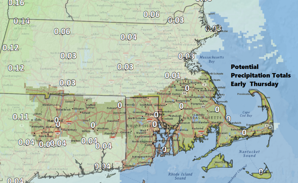 Any precipitation we see on Thanksgiving day will be light. (Dave Epstein/WBUR)