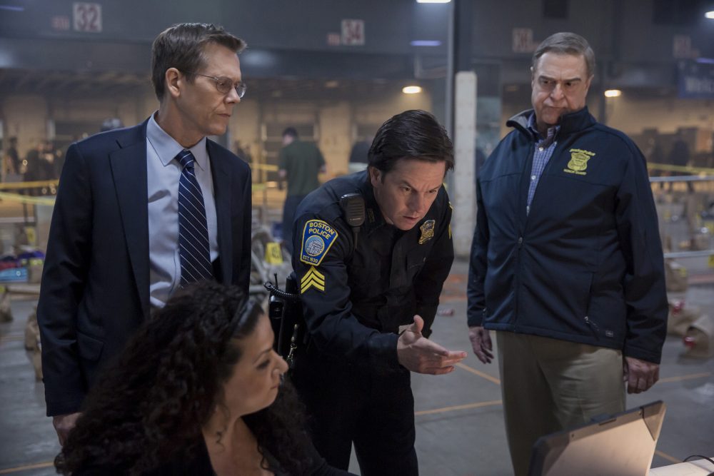 Kevin Bacon, Mark Wahlberg and John Goodman in &quot;Patriots Day.&quot; (Courtesy CBS Films)
