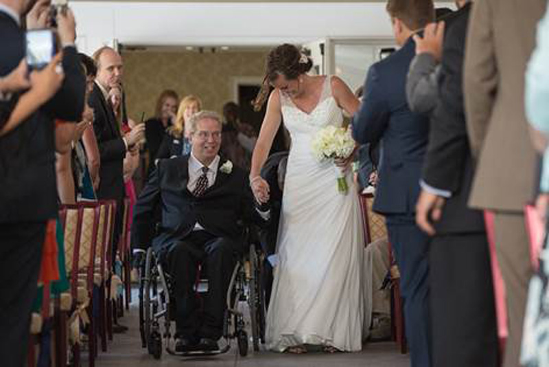 Brittany Déjean and her father, Paul Martin, at her wedding (Courtesy Daniel Fugaciu Photos)