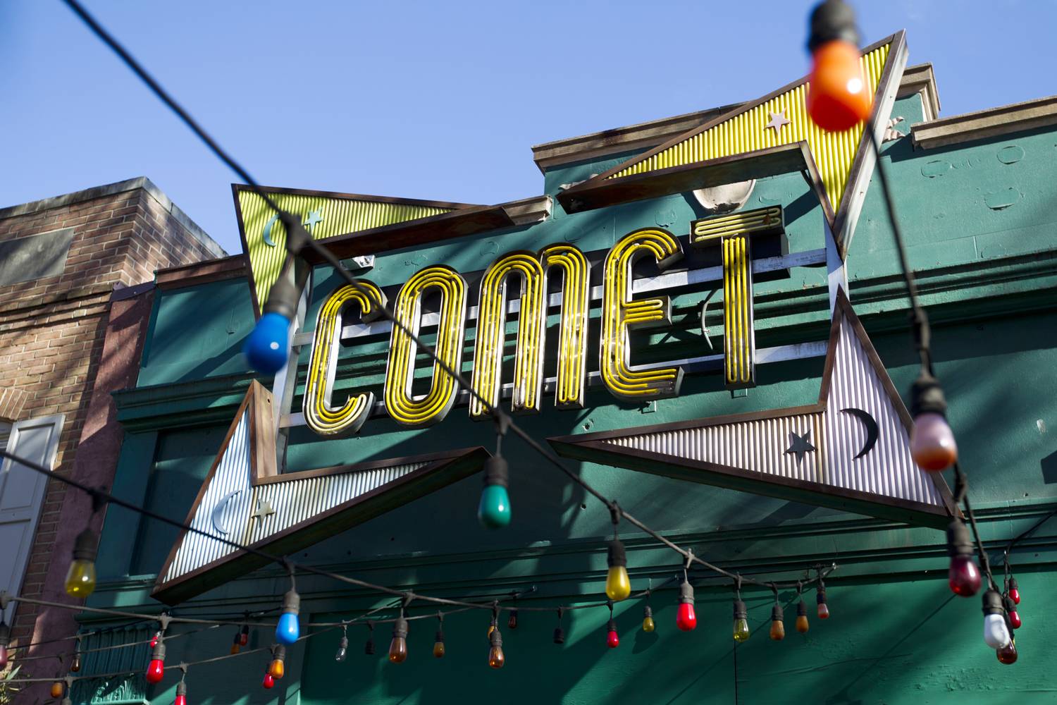 The front door of Comet Ping Pong pizza shop, in Washington, Monday, Dec. 5, 2016. A fake news story prompted a man to fire a rifle inside a popular Washington, D.C., pizza place as he attempted to &quot;self-investigate&quot; a conspiracy theory that Hillary Clinton was running a child sex ring from there, police said. (Jose Luis Magana/AP)