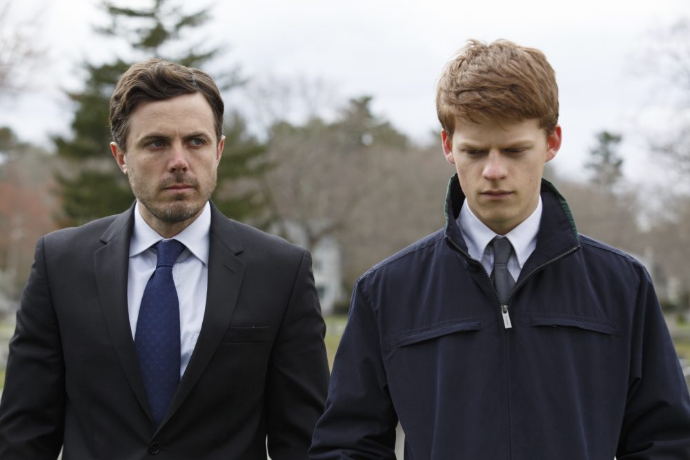 Lucas Hedges, right, and Casey Affleck in a scene from "Manchester By The Sea." (Claire Folger/Roadside Attractions and Amazon Studios via AP)