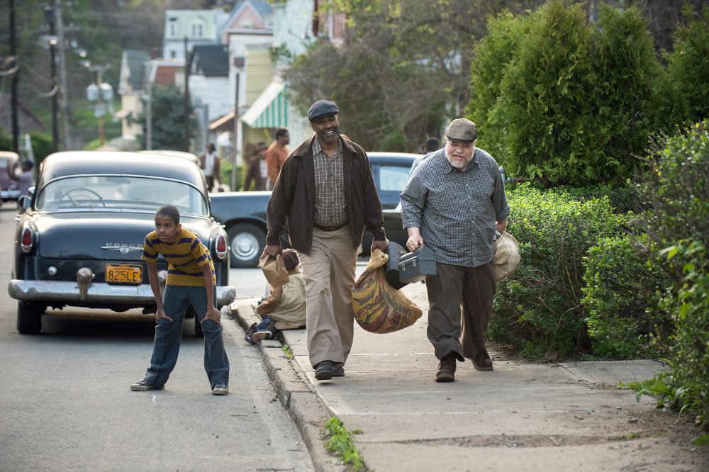 Denzel Washington as Troy Maxson and Stephen McKinley Henderson as Jim Bono in &quot;Fences.&quot; (Courtesy Paramount Pictures)