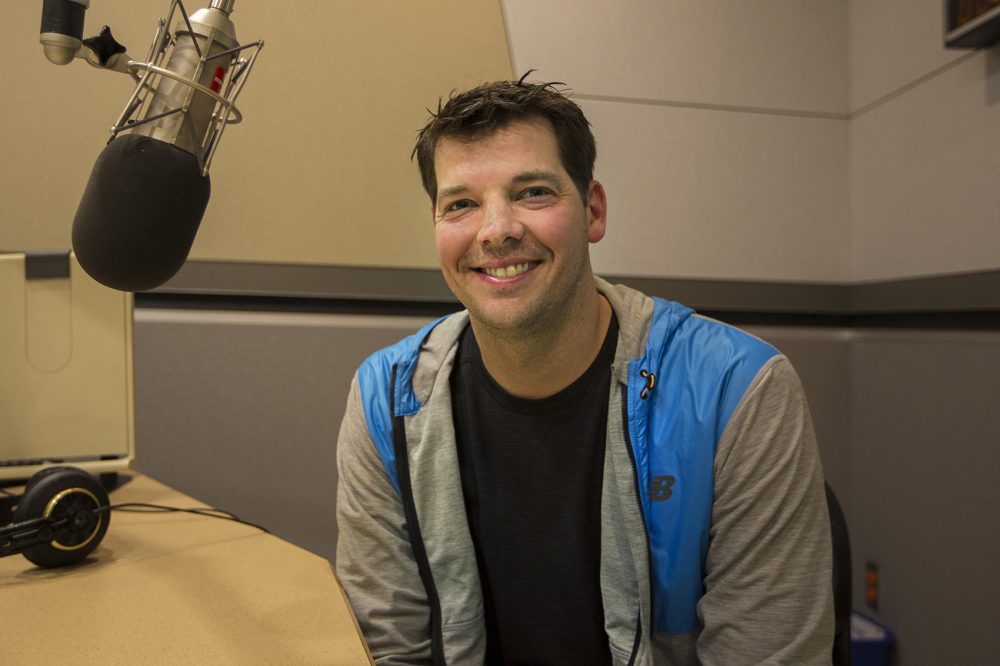 Rich Hill on his visit to WBUR. (Jesse Costa/WBUR)