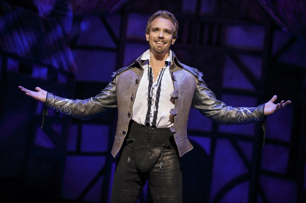 Adam Pascal in &quot;Something Rotten!&quot; (Courtesy Joan Marcus/Broadway in Boston)