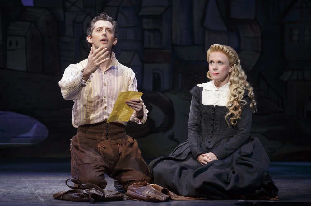 Nigel and Portia in an earlier show of the touring &quot;Something Rotten!&quot; (Courtesy Joan Marcus/Broadway in Boston)