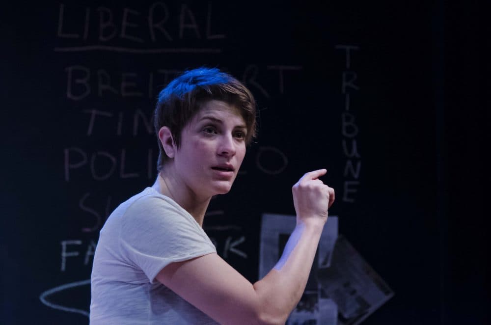 Georgia Lyman in &quot;The Atheist.&quot; (Courtesy Kalman Zabarsky/Boston Playwrights' Theatre)