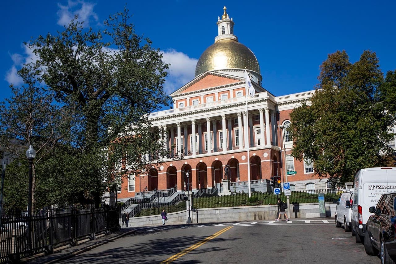 The Massachusetts State House. (Jesse Costa/WBUR)