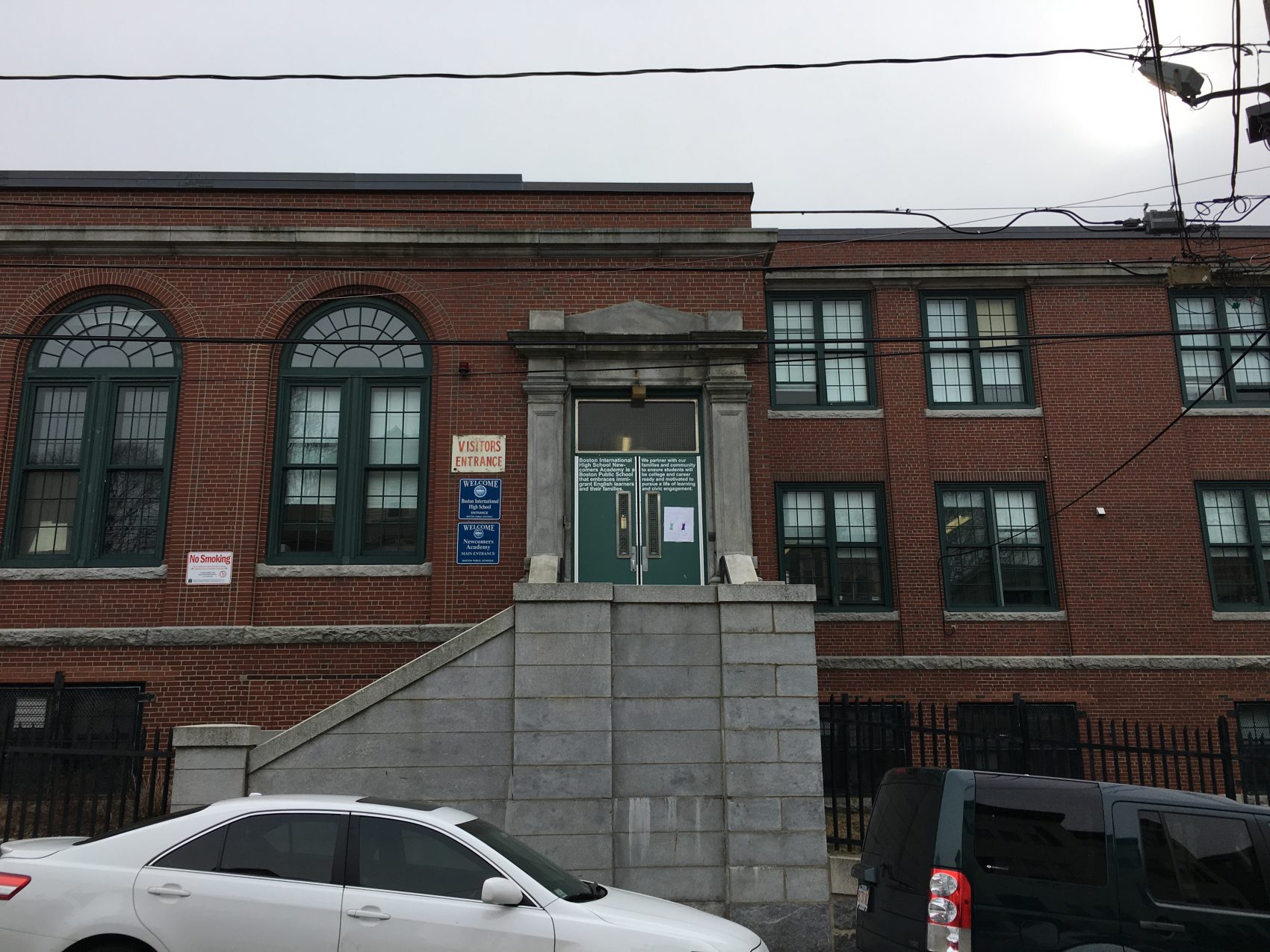 Boston International Newcomers Academy, a high school for new immigrants in Dorchester (Max Larkin/WBUR)