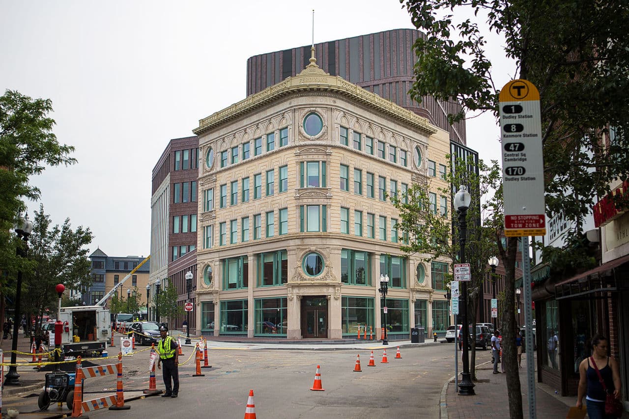 The Bruce Bolling Municipal Building, BPS's Nubian Square headquarters. (Jesse Costa/WBUR)