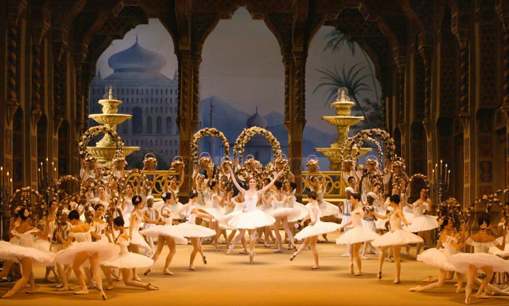 Dancers participate in a dress rehearsal of the ballet &quot;Le Corsaire&quot; by composer Adolphe Adam and directed by Alexei Ratmanski on the stage of Bolshoi Theater in Moscow on June 19, 2007. (Vladimir Fedorenko/AFP/Getty Images)