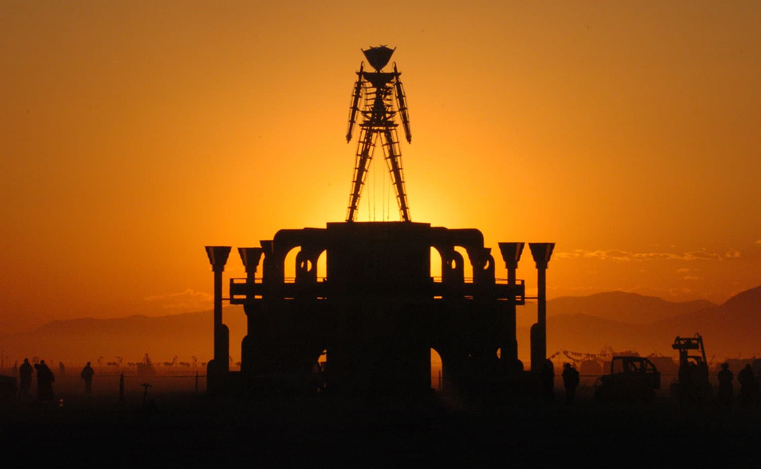 The giant Man statue at Burning Man in 2006. (Ron Lewis/AP)